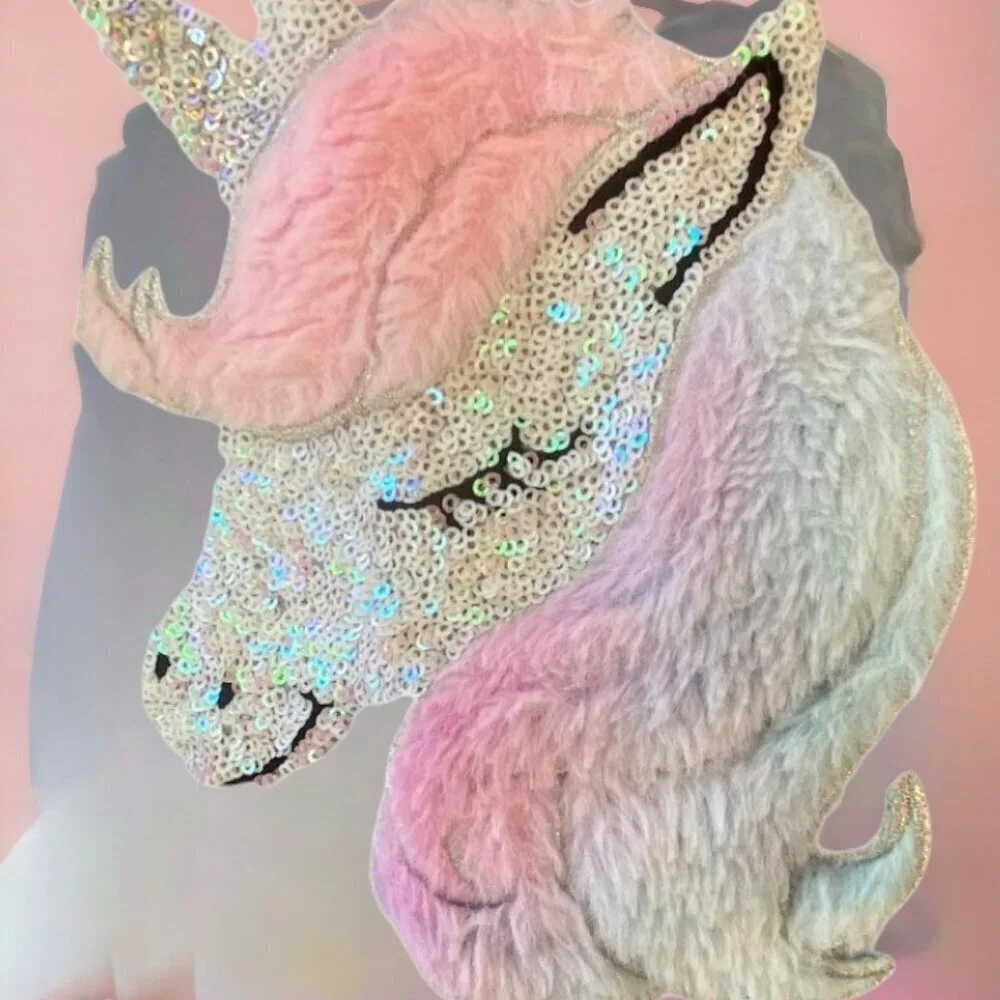 btween Unicorn Applique Sequin Sweatshirt